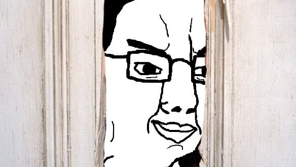 CHUD peeking through door